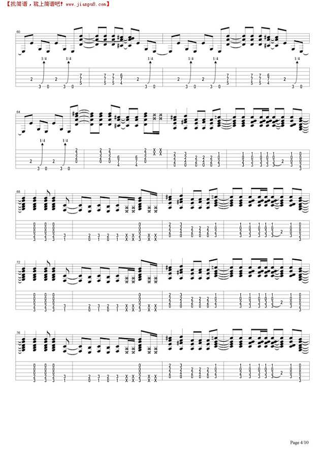 One in a Million吉他谱