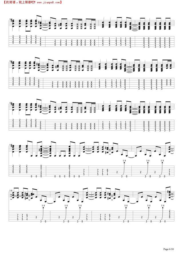 One in a Million吉他谱