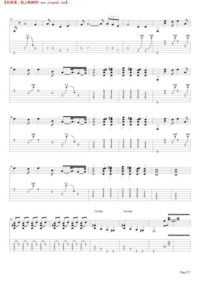 Dust n Bones吉他谱