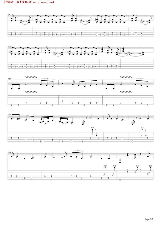 Dust n Bones吉他谱