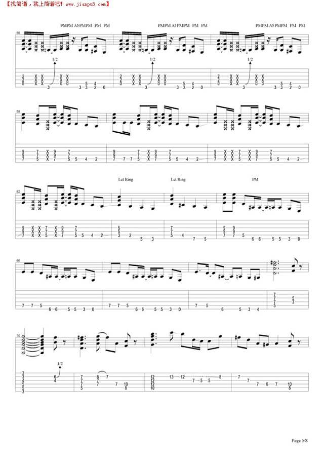 Welcome To The Jungle吉他谱