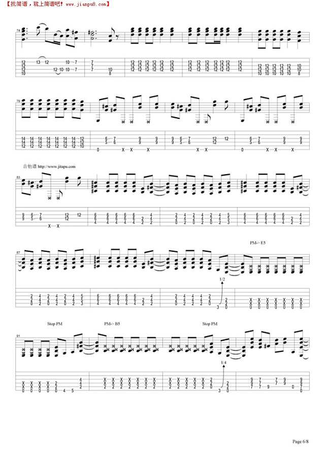 Welcome To The Jungle吉他谱