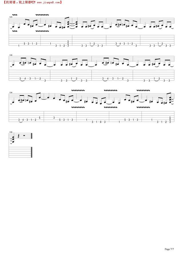 Garden Of Eden吉他谱