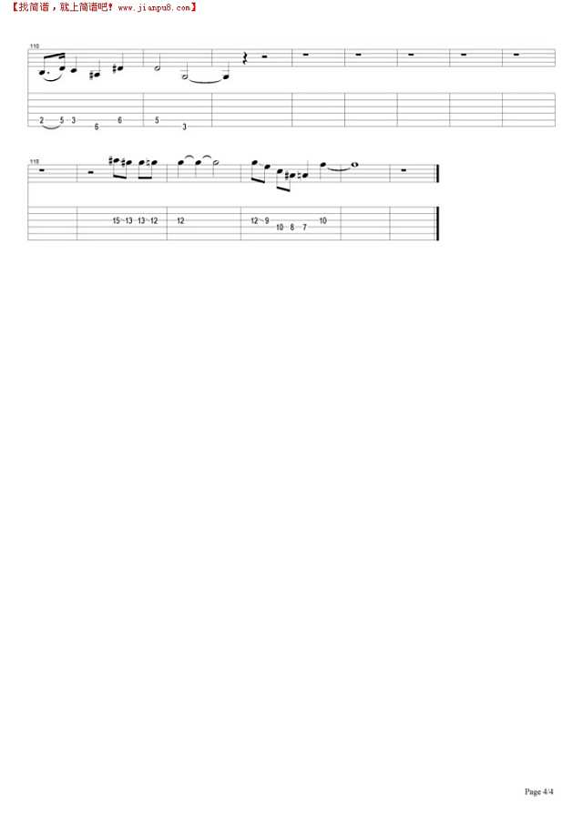 Bohemian Rhapsody吉他谱