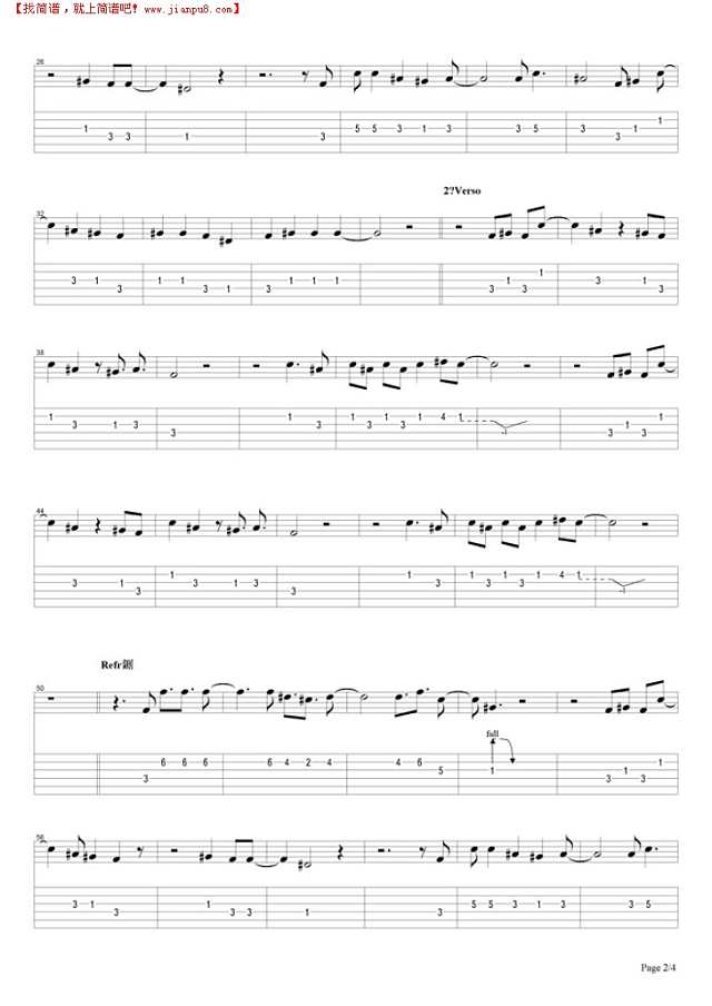 Dust In The Wind吉他谱