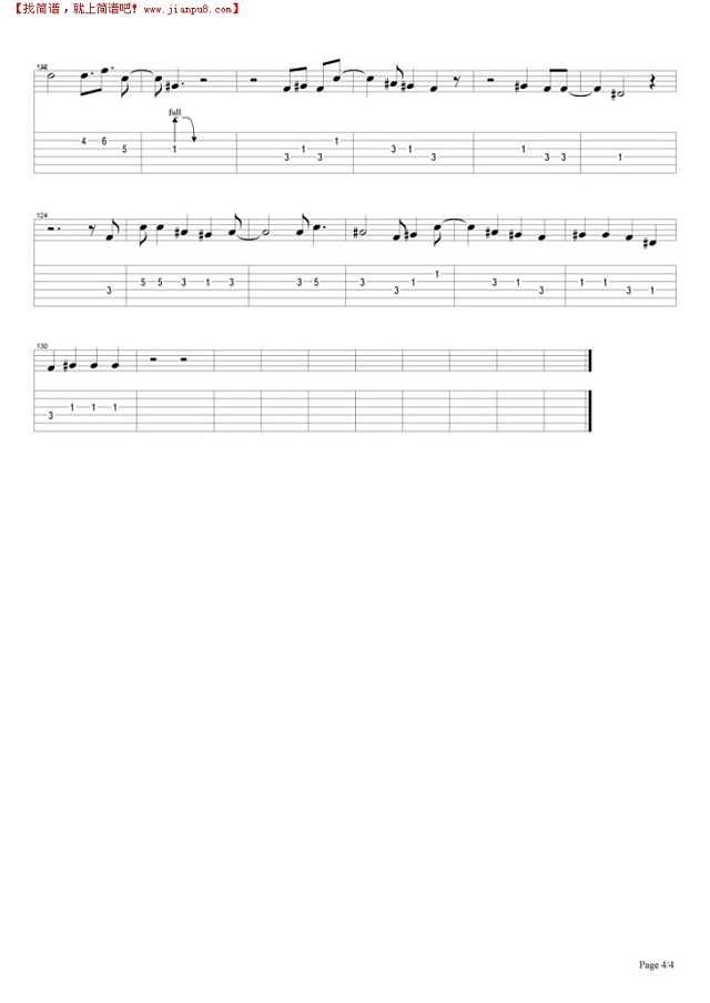 Dust In The Wind吉他谱