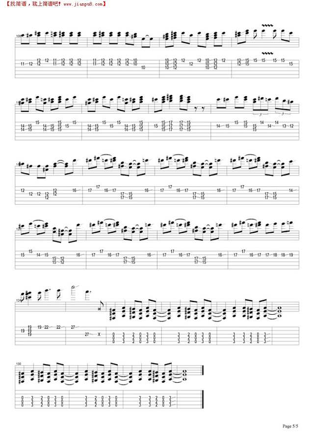 Bad Obsession吉他谱