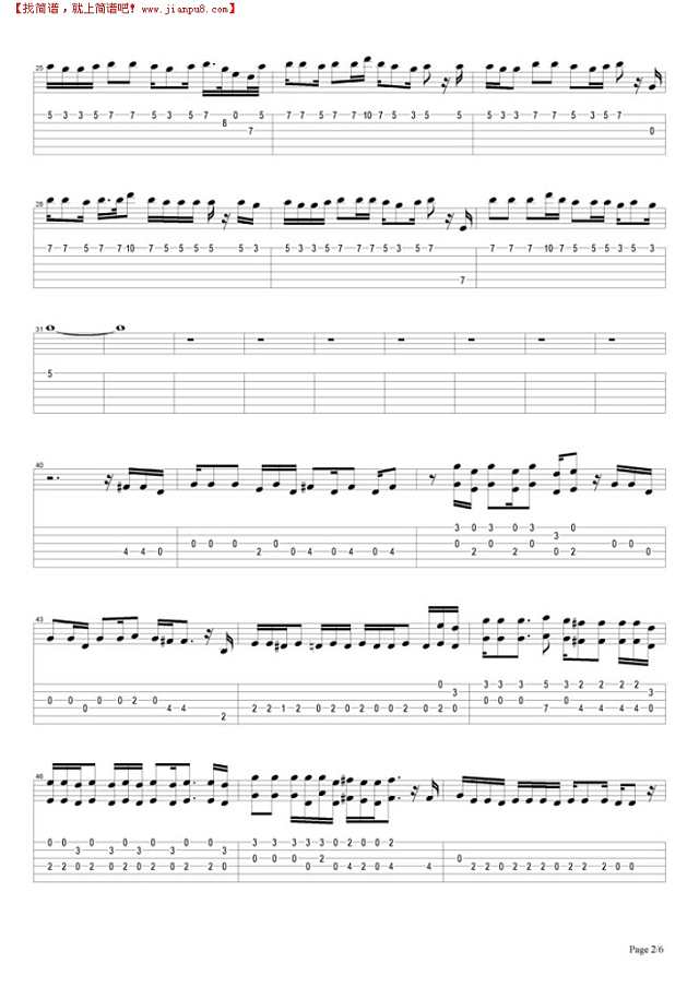 Civil War(good)吉他谱