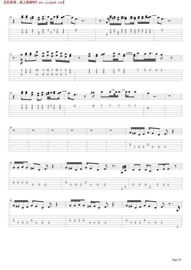 Civil War(good)吉他谱