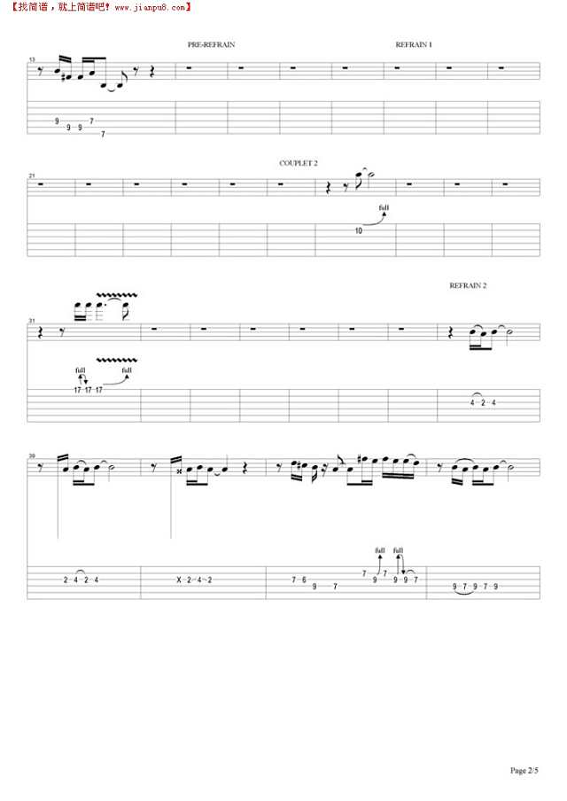 I Want It All吉他谱