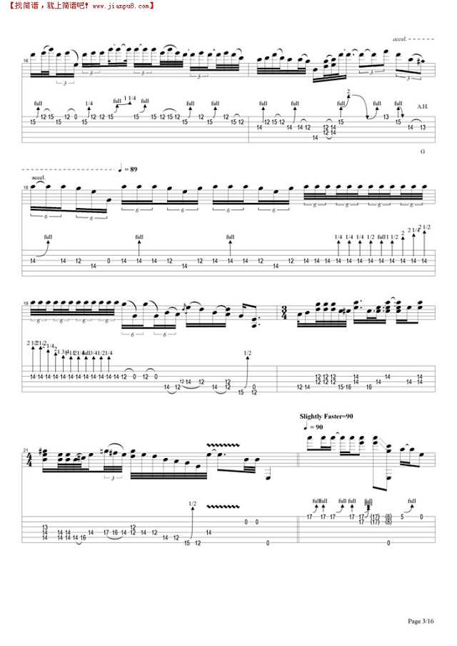 Woodstock Improvisation吉他谱