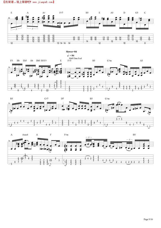 Woodstock Improvisation吉他谱