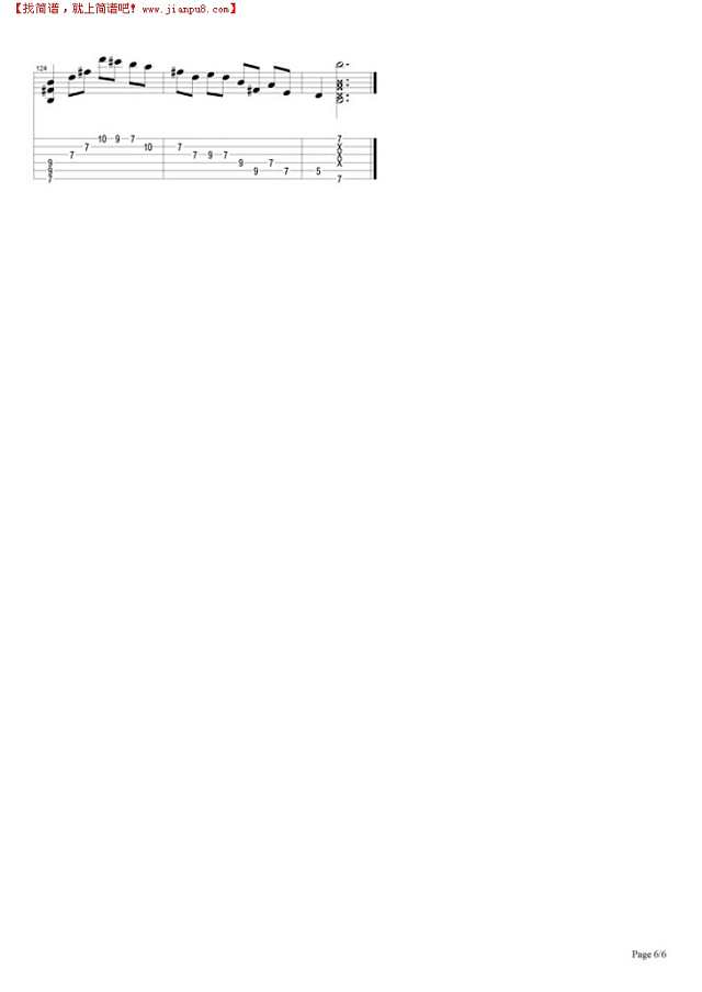 Ain`t It Fun吉他谱