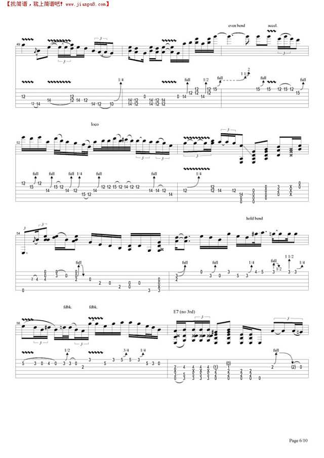 Voodoo Child (winterland)吉他谱