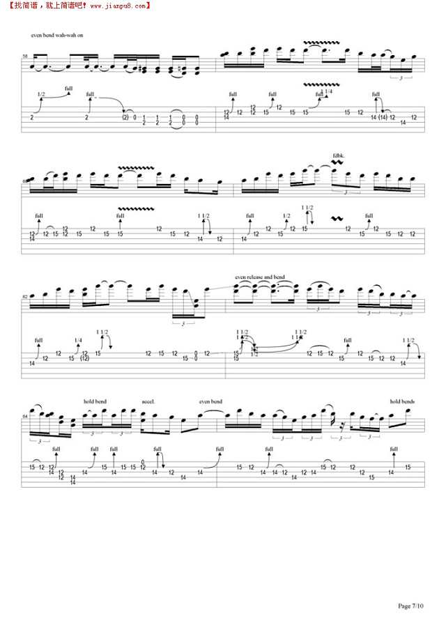 Voodoo Child (winterland)吉他谱