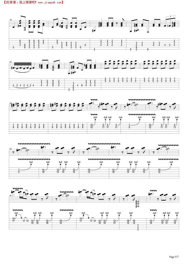 Highway Chile吉他谱