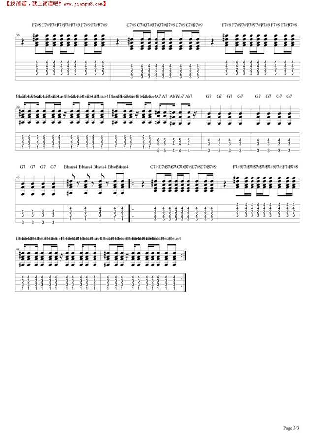 Crosstown Traffic (2)吉他谱