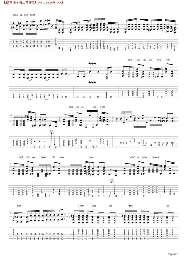 Without You吉他谱