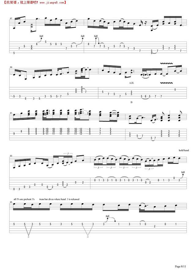 Hey Baby (Land Of the New Rising Sun)吉他谱