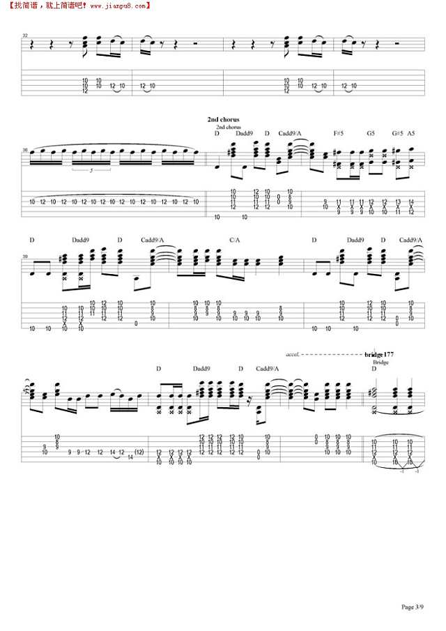 Fire (woodstock)吉他谱