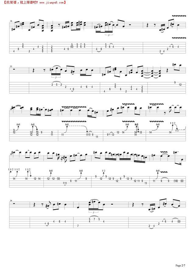 All Along the Watchtower吉他谱