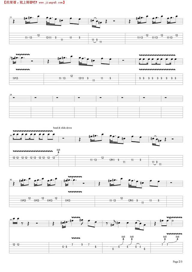 Crosstown Traffic吉他谱