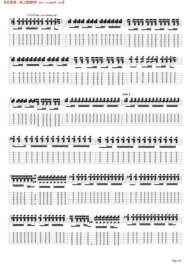 Comfortably Numb吉他谱