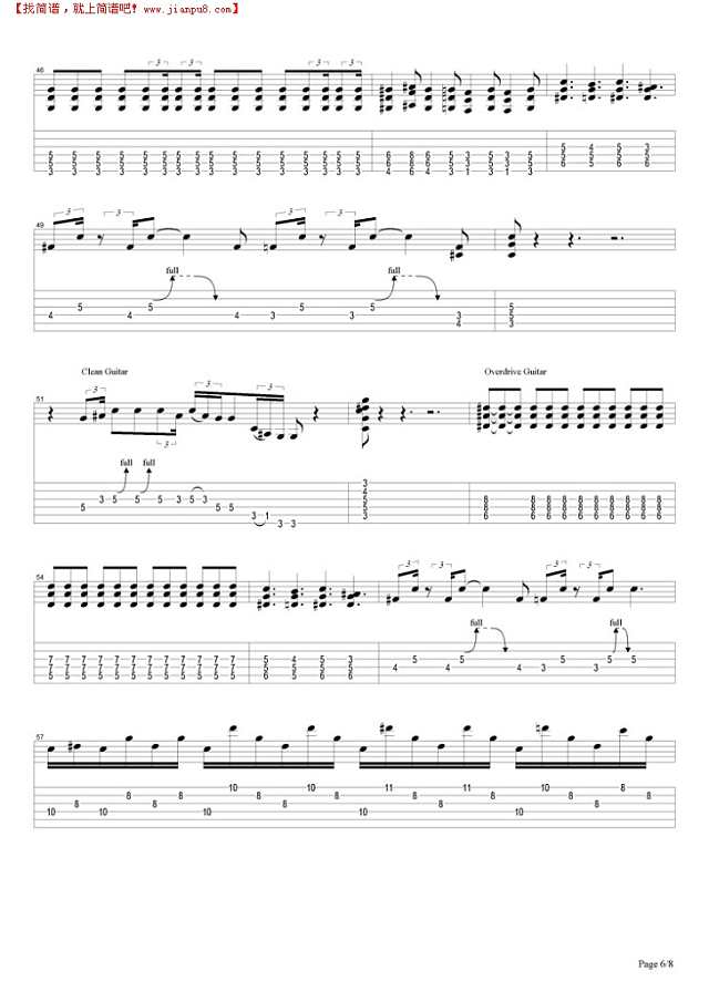 Since I`ve been loving you吉他谱