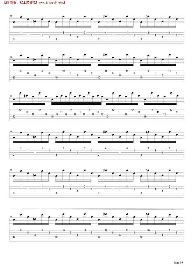 Since I`ve been loving you吉他谱