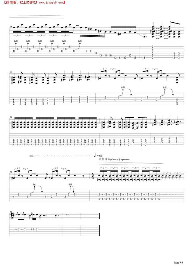 Since I`ve been loving you吉他谱