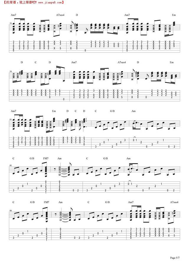 Stairway To Heaven吉他谱