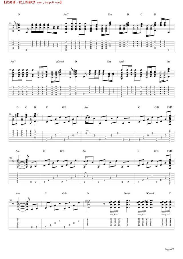 Stairway To Heaven吉他谱