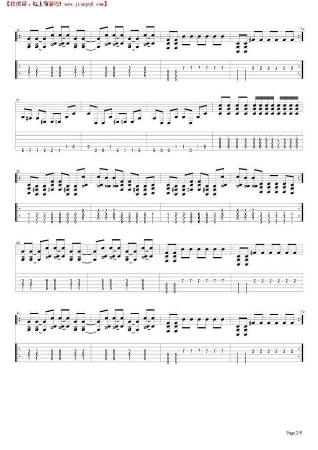 Left Behind吉他谱