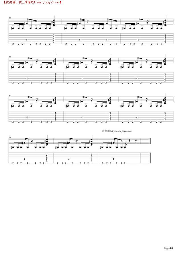 Immigrant song吉他谱