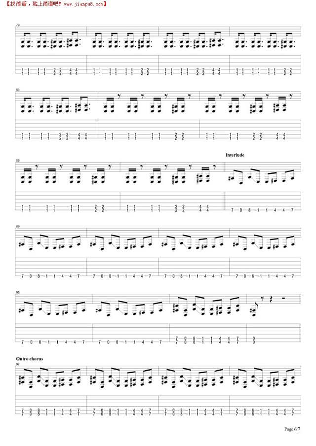 People = Shit吉他谱