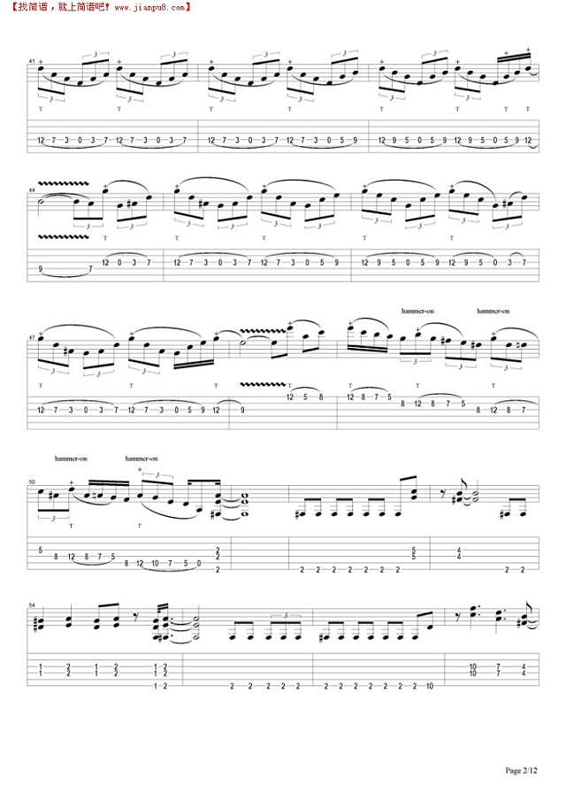 Hot For Teacher吉他谱