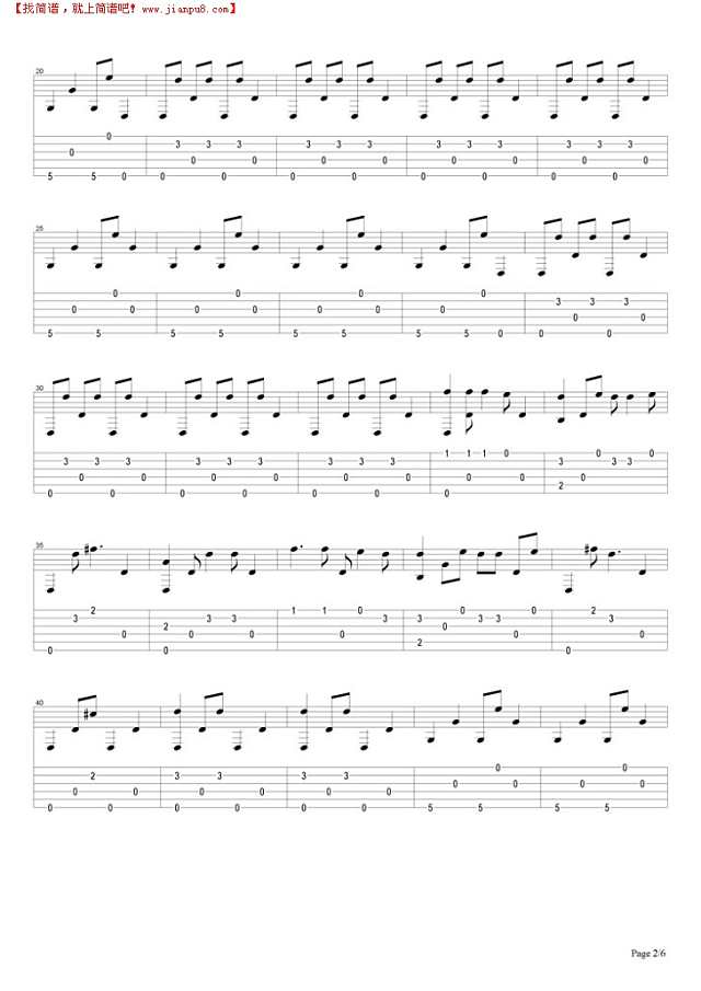 Going To California吉他谱