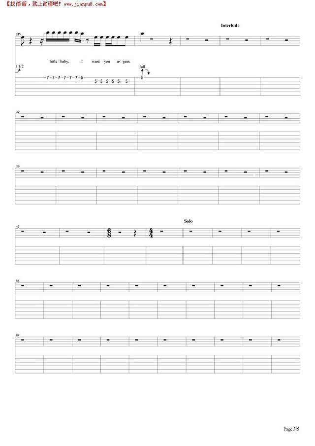 Dazed And Confused吉他谱