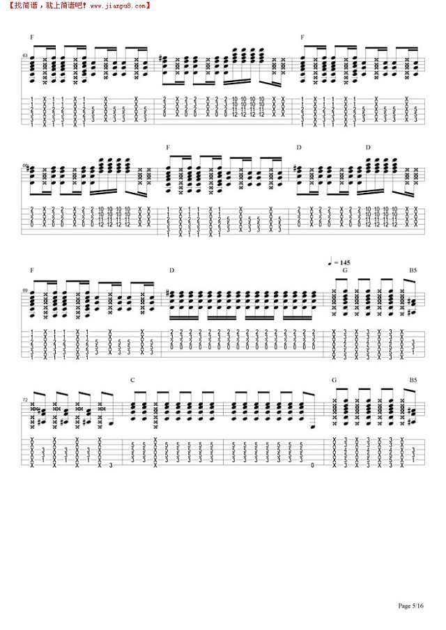 Free Bird吉他谱