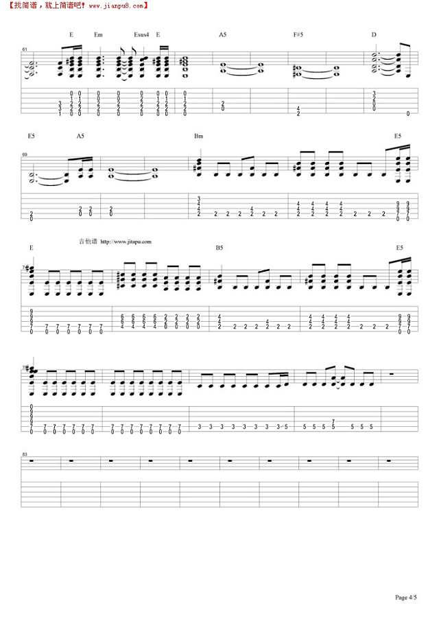 Can`t stop loving you吉他谱