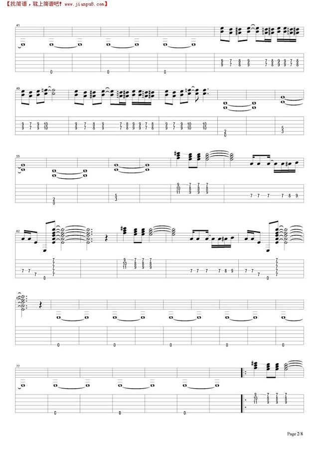 Achilles Last Stand吉他谱