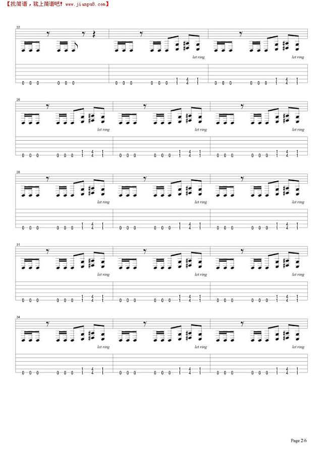 Slipknot - wait and bleed吉他谱