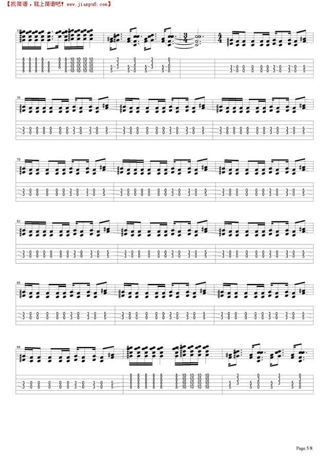 When The Levee Breaks吉他谱