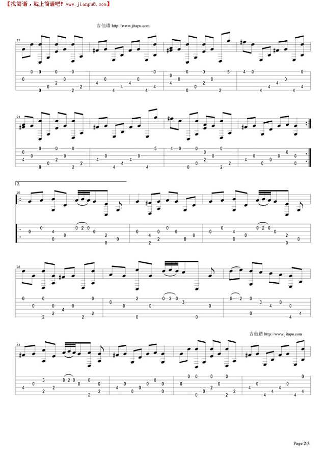 Float Clouds吉他谱