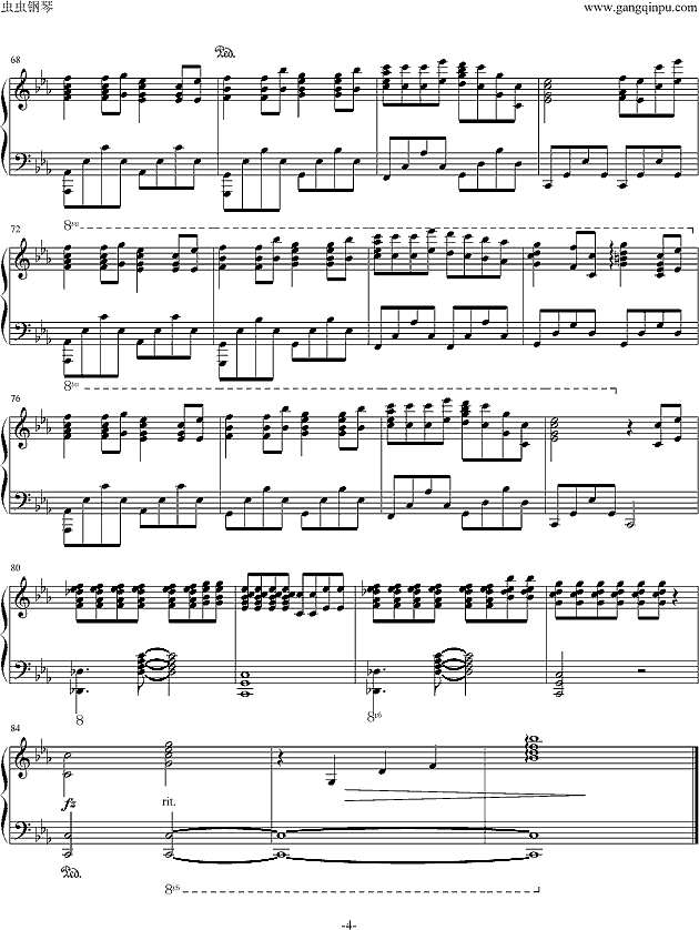 The Wind Forest（风之甬道）钢琴谱