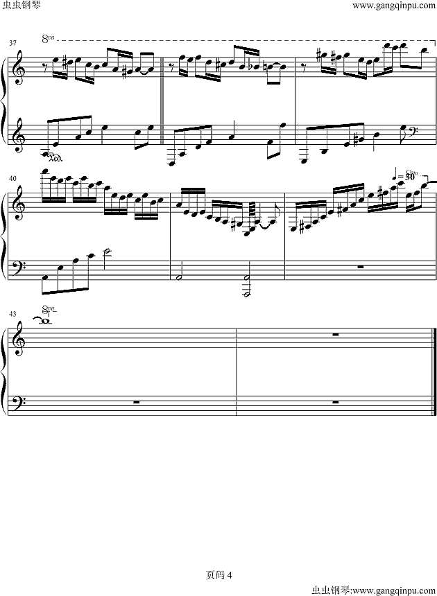 莎芭女王钢琴谱