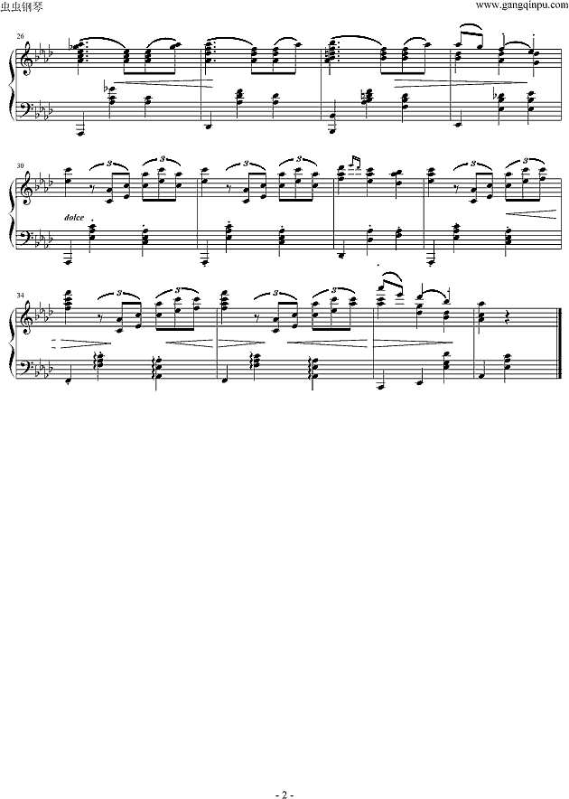 《悠悠的风》(《麦兜菠萝油王子》插曲 )钢琴谱