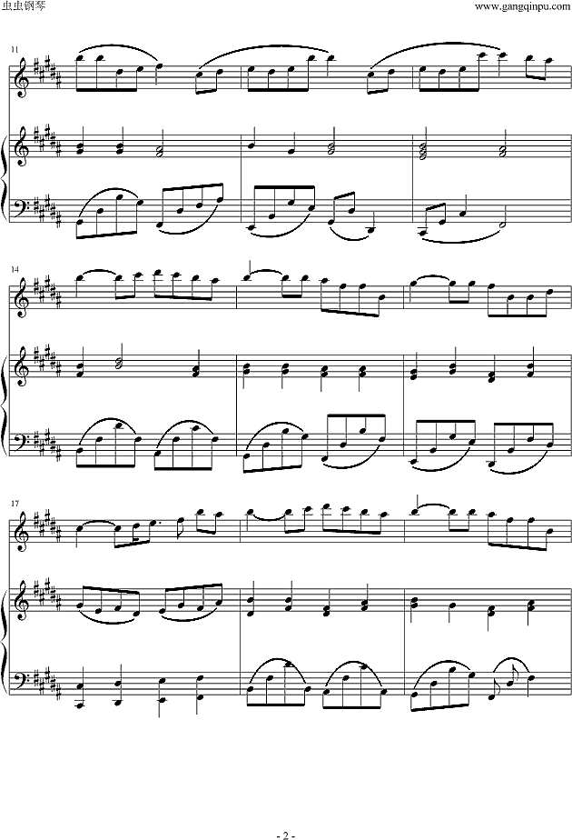 Proud of you 原版钢琴伴奏钢琴谱