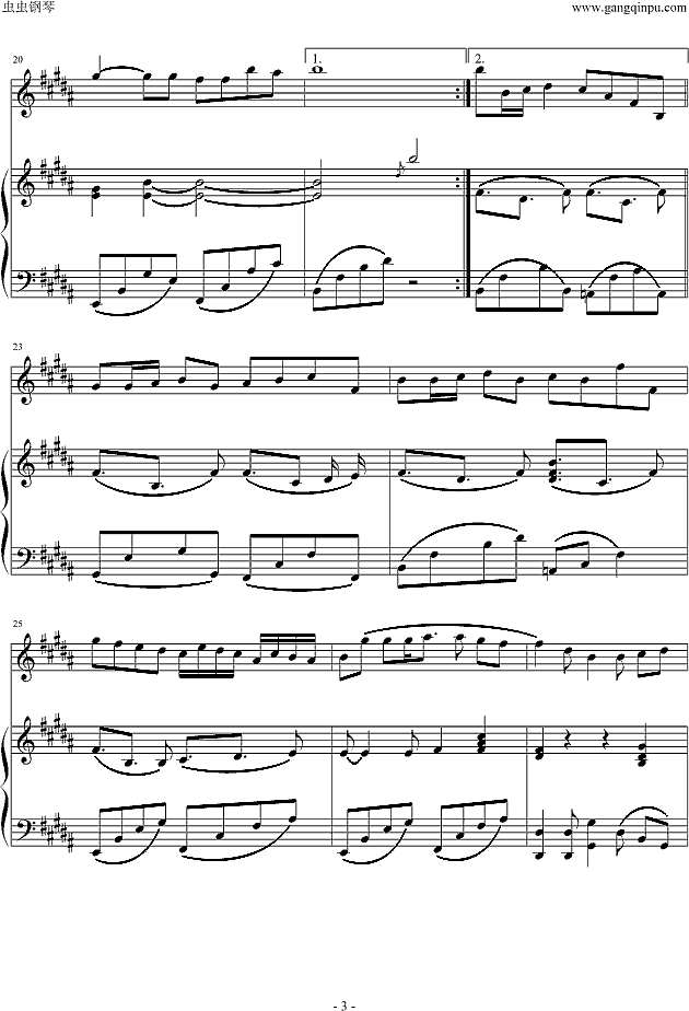 Proud of you 原版钢琴伴奏钢琴谱