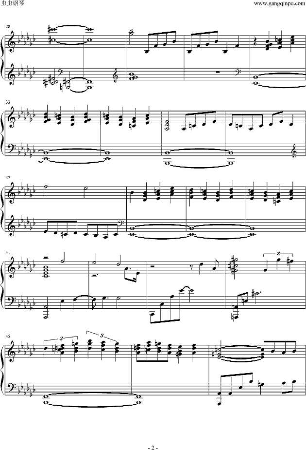 Nocturne with No Moon 3钢琴谱